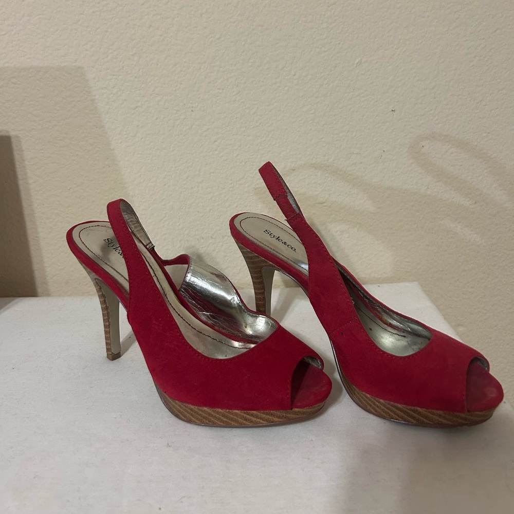 Red high heels